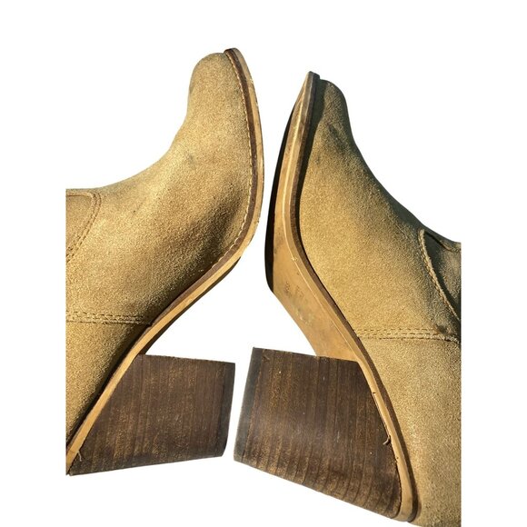 Matisse Bess Women Size 7.5 M Brown Suede Leather Ankle Boots shoes - Picture 4 of 6